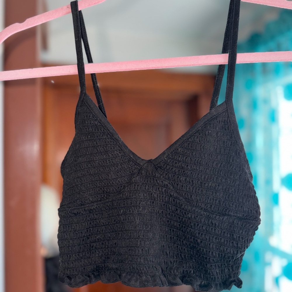 Rue21 Black Smocked Top